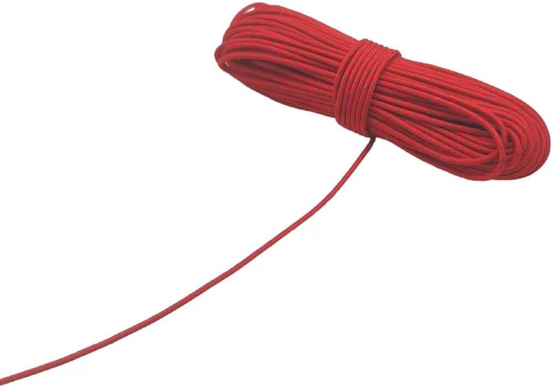 Legnowit 2mm Reflective Guyline Camping Paracord, Ultralight Thin Cord Rope for Tarp Rain Fly Tent Camping, 65 Feet (Red) - Image 3